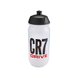 Botella blanca CR7 Drive de Herbalife con tapa negra.