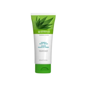 Loción calmante para manos y cuerpo Herbal Aloe de Herbalife Nutrition, envase de 200 ml.